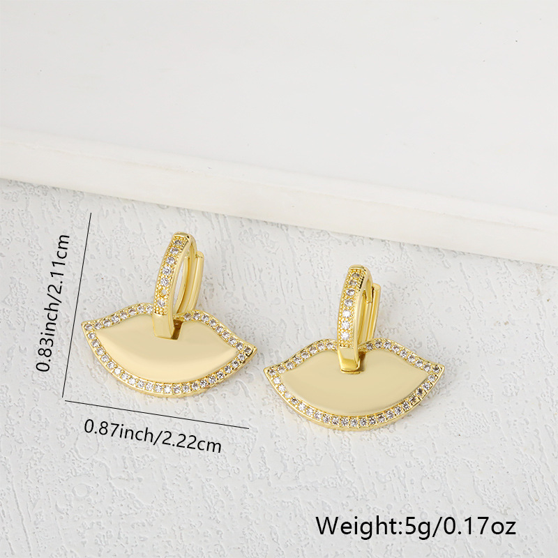 Designer earrings 18K gold-plated zircon shell love butterfly pendant necklace for women's minimalist temperament Women's earrings S925 ster