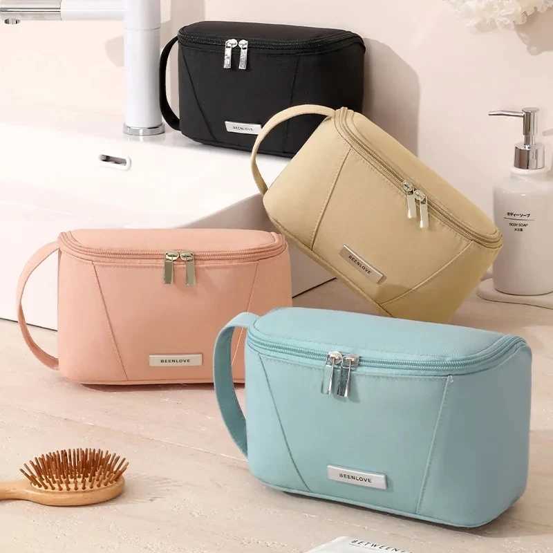 Makeup Bags for Women Travel Toiletry Cute Cases Bag Portable Solid Color Makeup Organizer Box Cosmetic Bag NeceserW251021