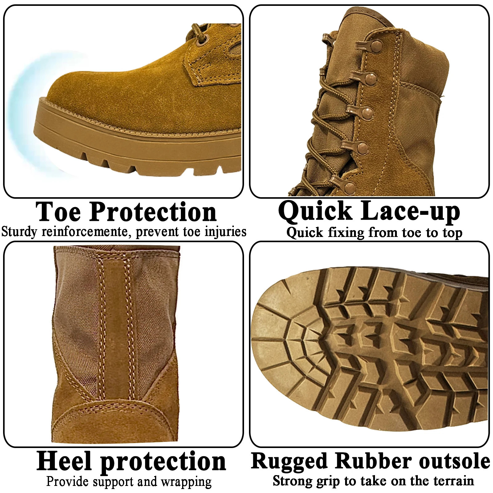 LAHORS Man Combat Tactical Boots Waterproof Outdoor Hiking Shoes Desert Army Boots Breathable Male Ankle Boots251020