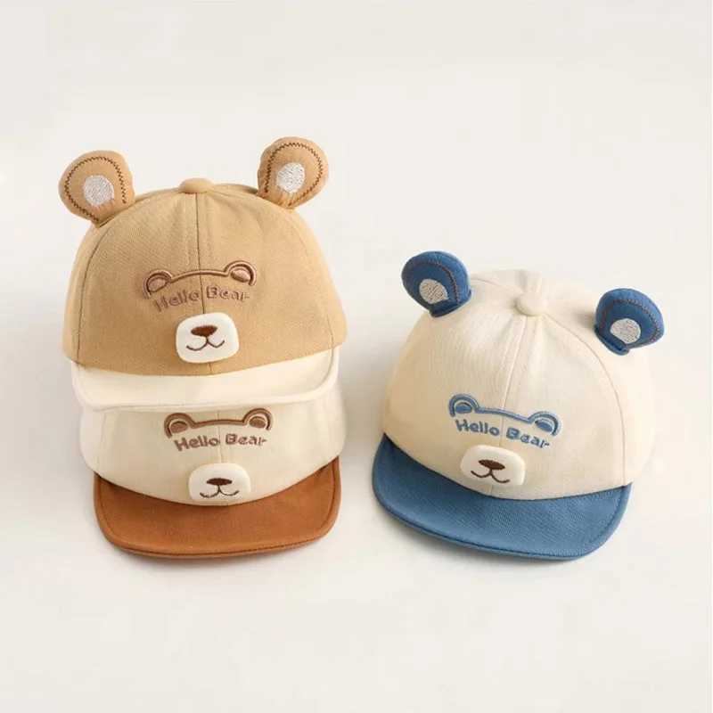 Cute Cartoon Baby Duck Tongue Caps 324 Months Boy Girl Spring New Baseball Cap Soft Brim Outdoor Kids Sunscreen Duckbill Hats J251021