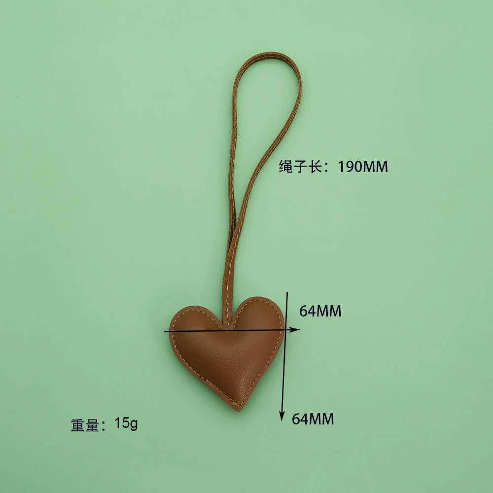 Fashion PU Leather HeartShaped Key Chain Cotton Peach Heart Bag Pendant Car Bag Accessories Key Ring Wholesale Jewelry W251021
