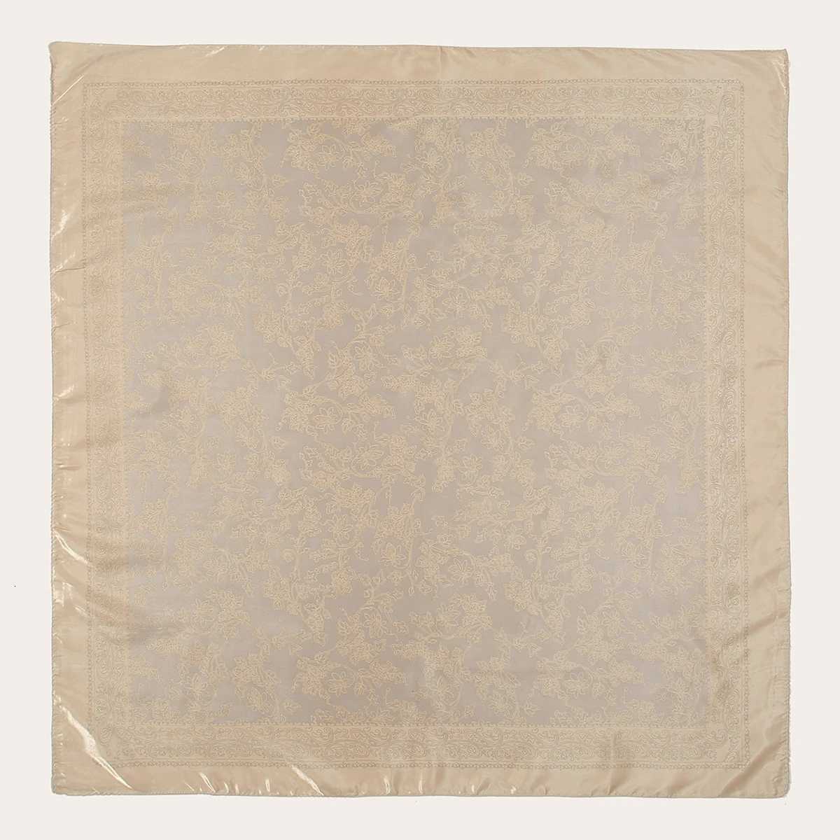 9090cm Printed Square Scarf Wen Silk Feeling Satin Wraps Line Foard band Luxury Designers Scarf Silk Bandana Hair WrapW251021