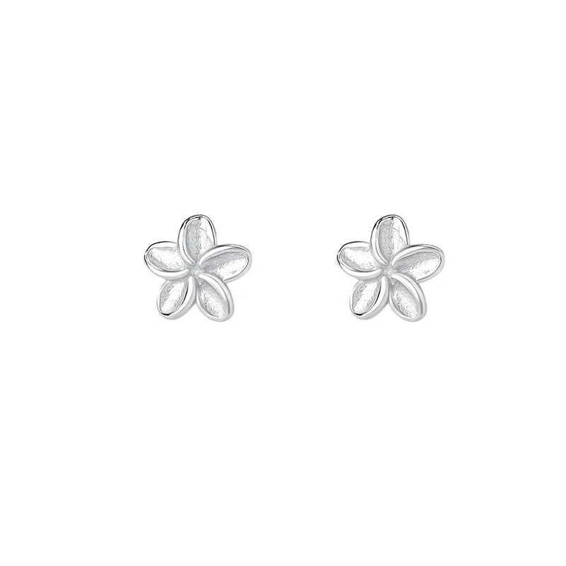 SOFTPIG Real 925 Sterling Silver 5MM Flower Mini Stud Earrings for Women Classic Plant Fine Jewelry Ear Hole Care Accessories J251021