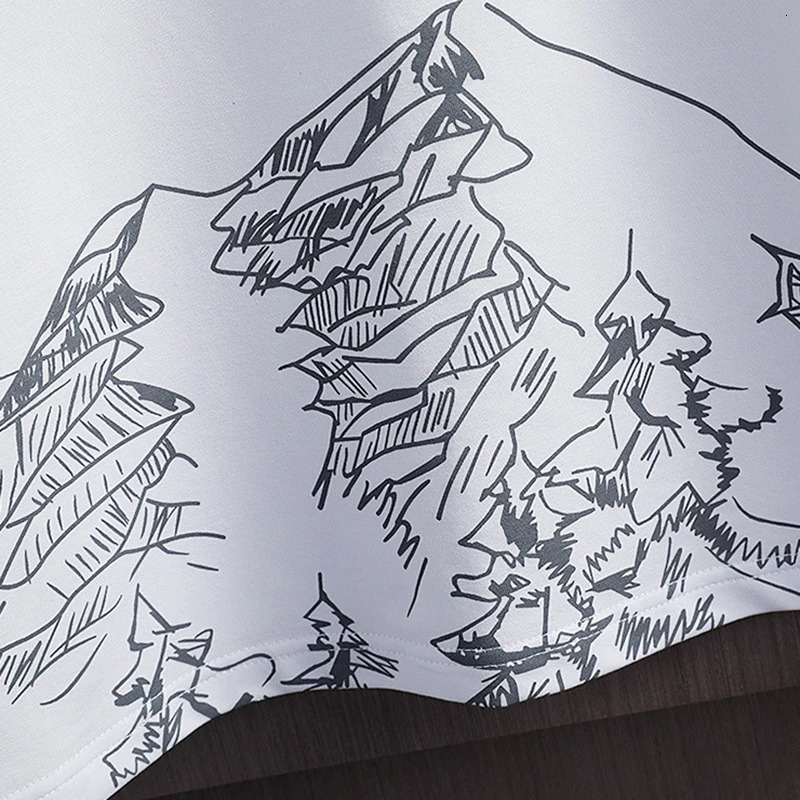 Mens Casual Sport Ice Silk Suit Printed Sweatshirt Sweatpants Outdoor Jogging Sports Basketball Training Fitness 2 Piece Suit 251021