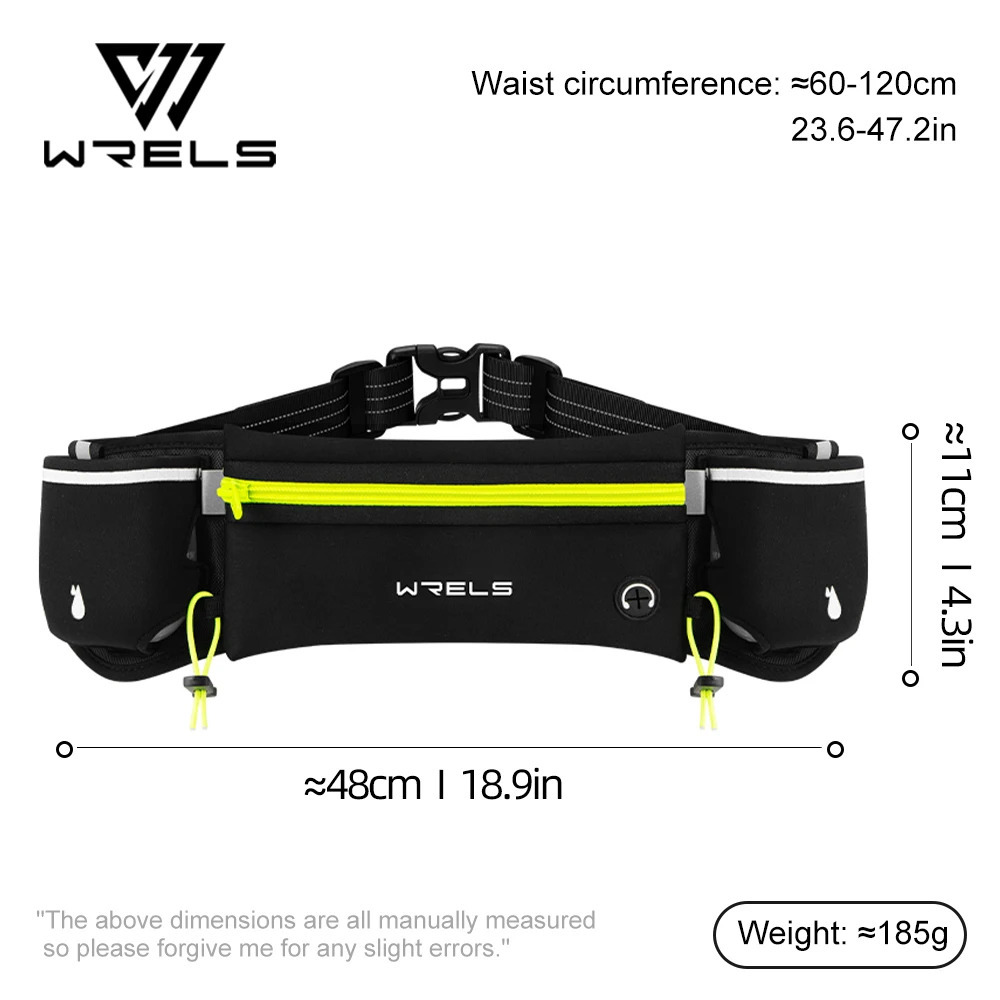 WRELS Marathon Trail Running Waist Pack AntiSlip Pocket Running Hydration Belt Lightweight Reflective Hiking Running Fanny Pack 251021