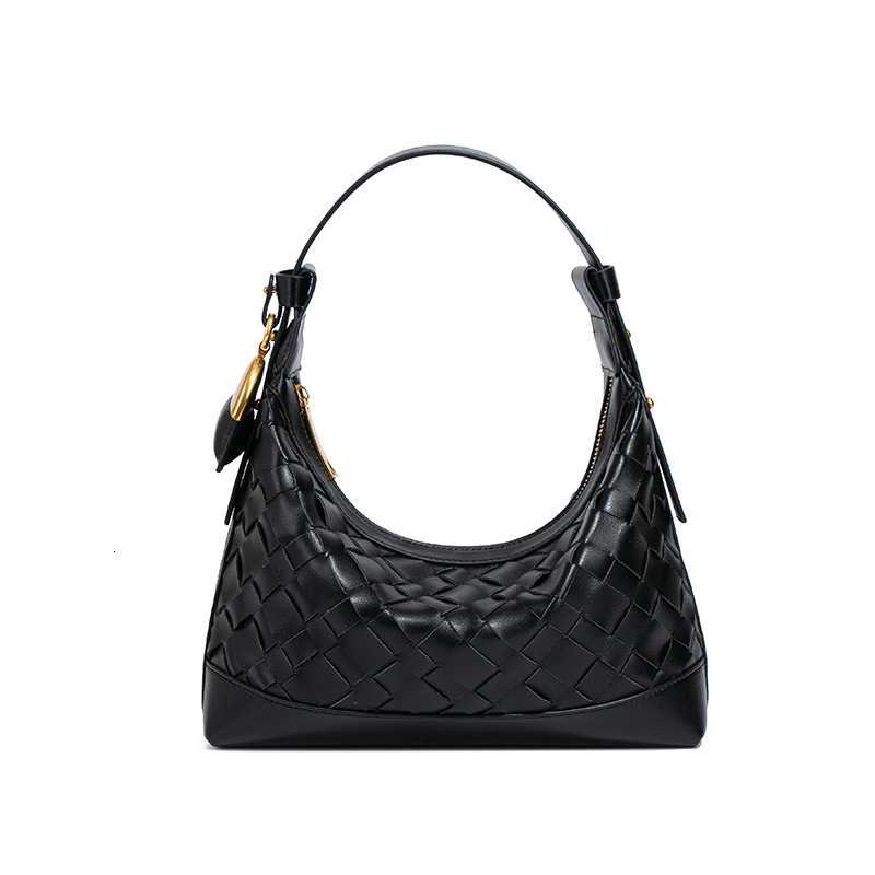 New Autumn And Winter Woven Women's Shoulder Bag Designer Bag Underarm Dumpling Bag Trendy Fashion Retro Elegant Style Luxury Handbag