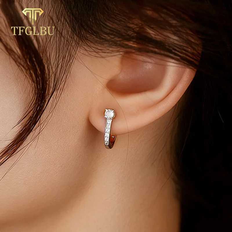 TFGLBU New Tess Past 65mm Moissanite Stud Earrings or Women Shine Wedding 100 925 Sterling Silver Diamond Fine Jewelry Gift J251021