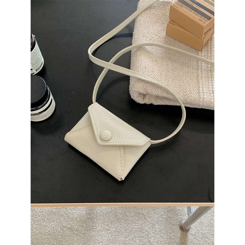 New Halter Mini Lipstick Suede Single Shoulder Coin Purse Niche Design Envelope Thin PU Small Crossbody Bag B5
