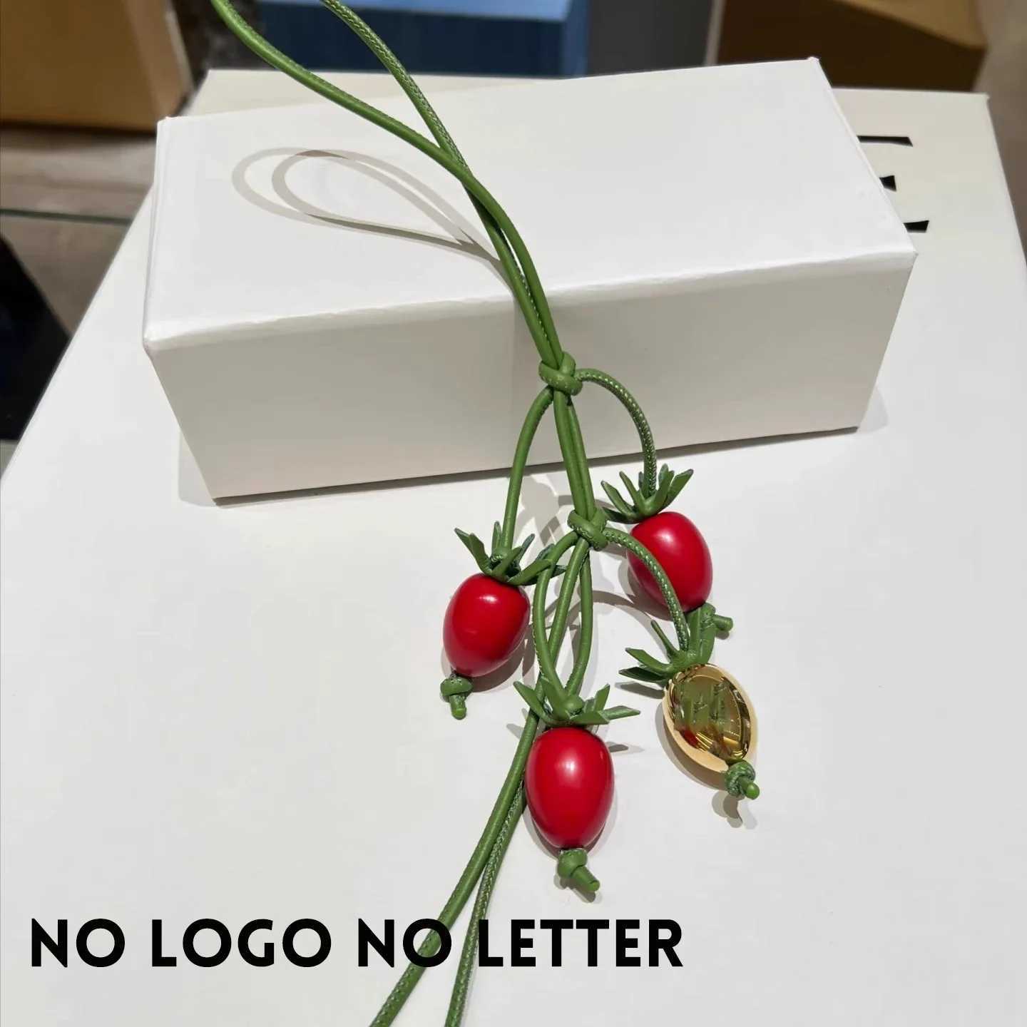 Cowhide Tomato String Bag Charm Exquisite Pendant Woman Allmatch Cute LO Home Backpack Pendant Bag Accessories J251121