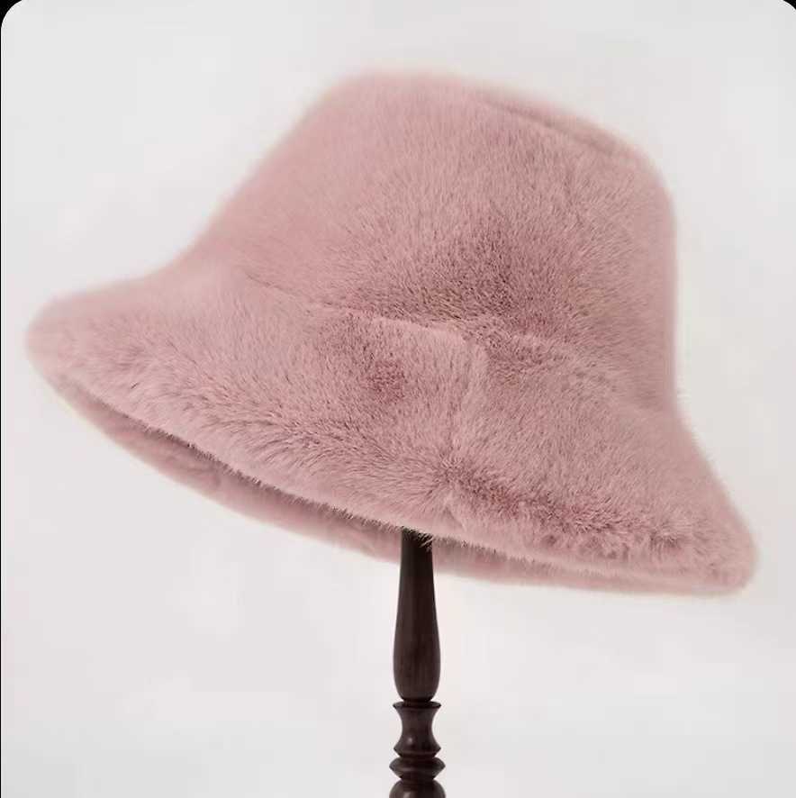 Imitation Mink Fur Fisherman Hat for Women Autumn and Winter Warm Fashionable Thickened Fur Fisherman Hat H251020 683Z