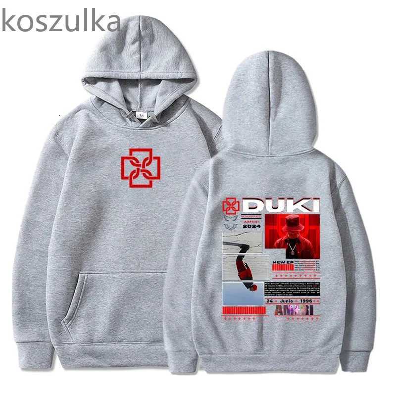 Duki Hiphop Rock Singer Music Man Plussize Hoodie Street Casual Loose Daily Simple Running Fitness Longsleeve Sweatshirt Top W251021