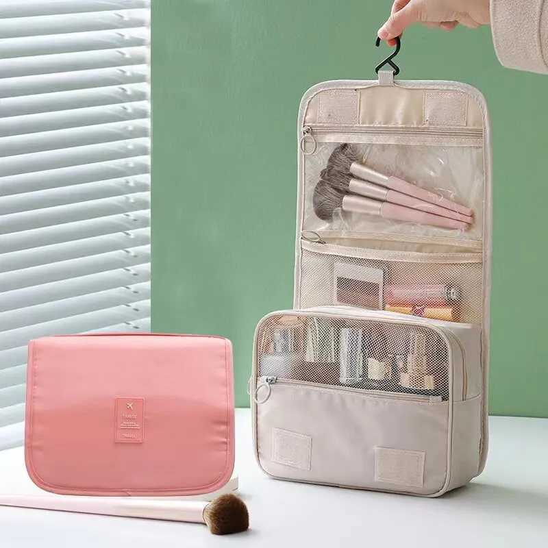 Makeup Bag Travel Cosmetic Bags Toiletries Organizer Waterproof Storage Neceser Bathroom Hook Wash Pouch High Quality WomenW251021
