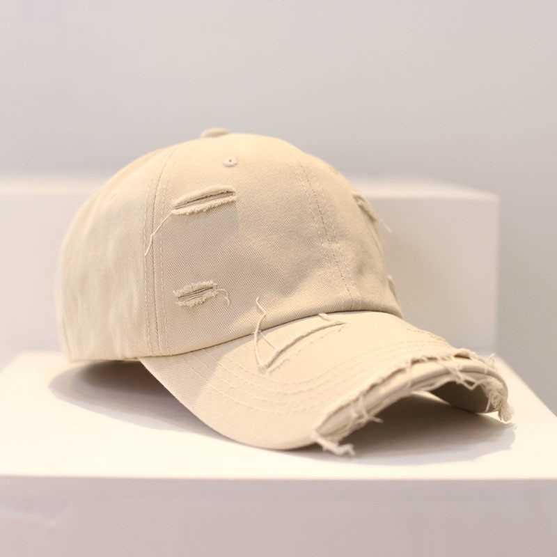 New Style Distressed Baseball Cap for Men Vintage Sun Hat Casual Sunshade Sun Protection Duckbill Cap for Women Hiphop Hat for Women H251020