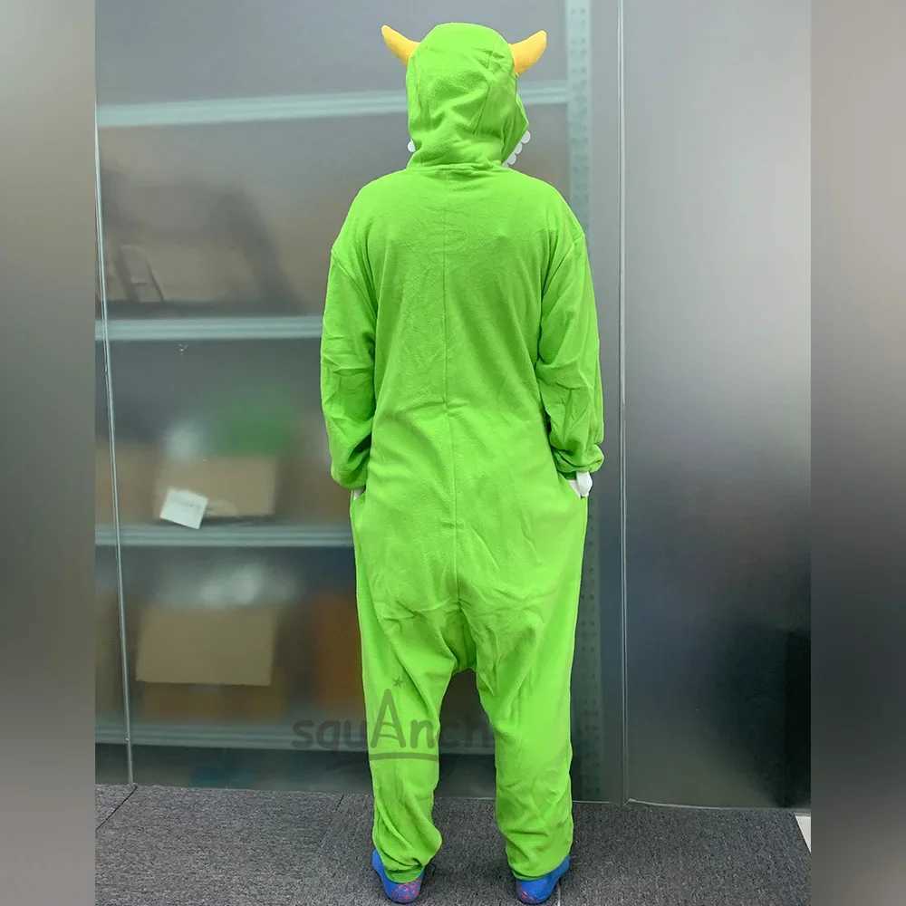 2025fermeture clair pour hommes et femmes grenouillres avec boutons Mike pyjama Anime Monster Kigurumi Halloween pour couple L251021ER7O