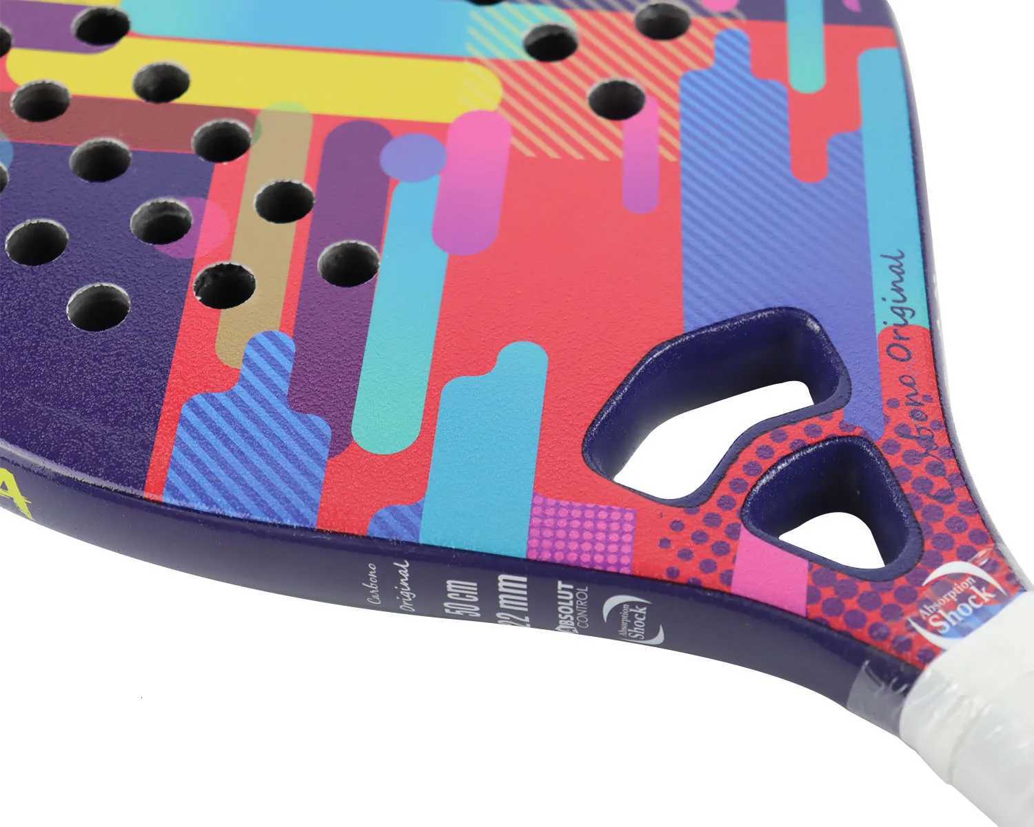 INSUM Full CarbonKevlar Beach Tennis Racket with EVA Soft Memory Foam Core Anole Racket Beach Tennis W251021