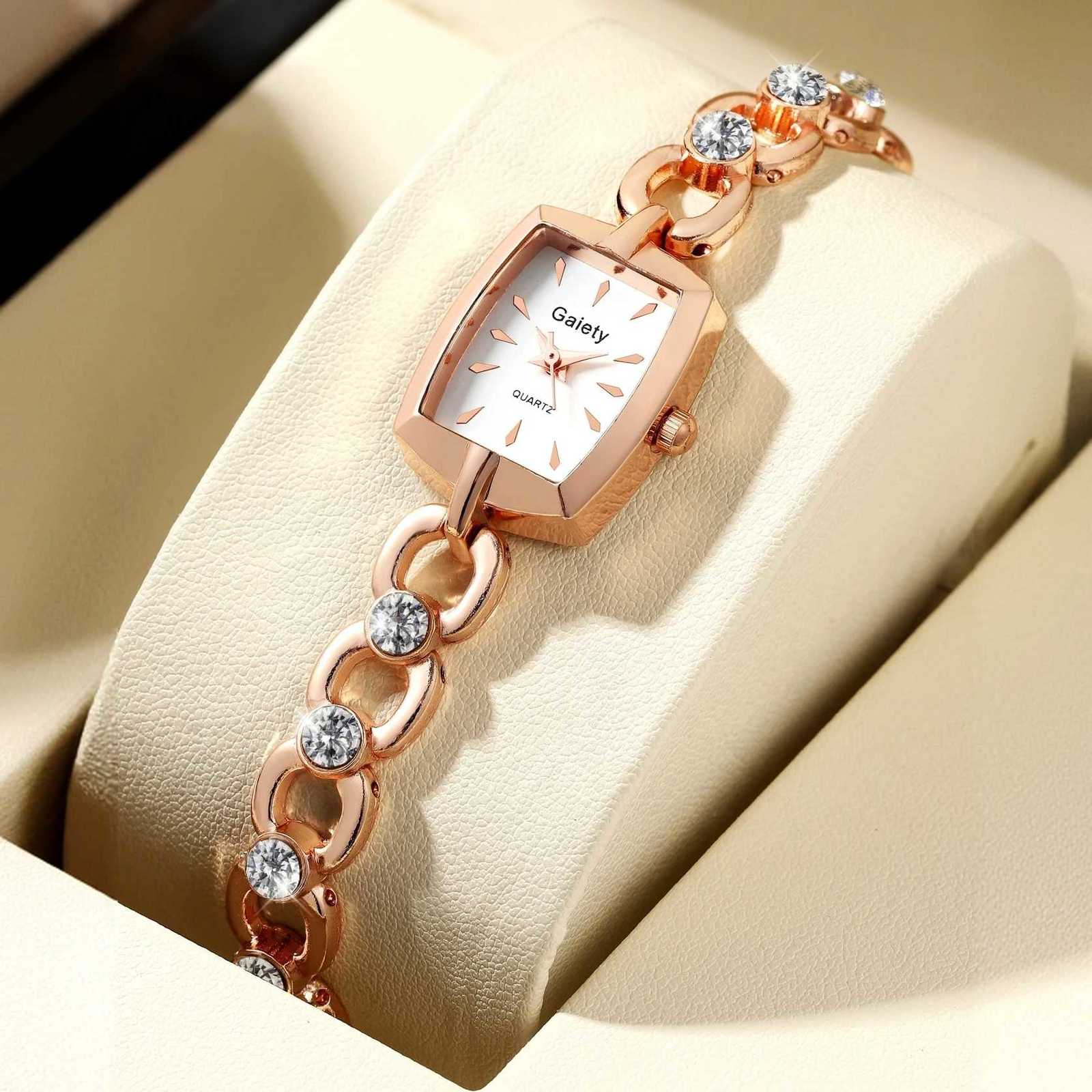 Elegant Ladies Luxurious and Minimalist Rhinestone Element Str Quartz Suitable for Daily Clothing MatchingXJ251021