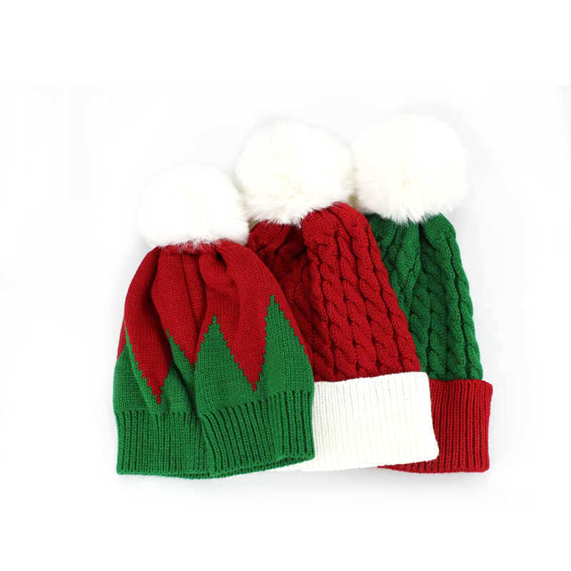 Christmas Beanie Outdoor Fashion Warm Winter Womens Trendy Knitted Hat Brimless Hat H251020