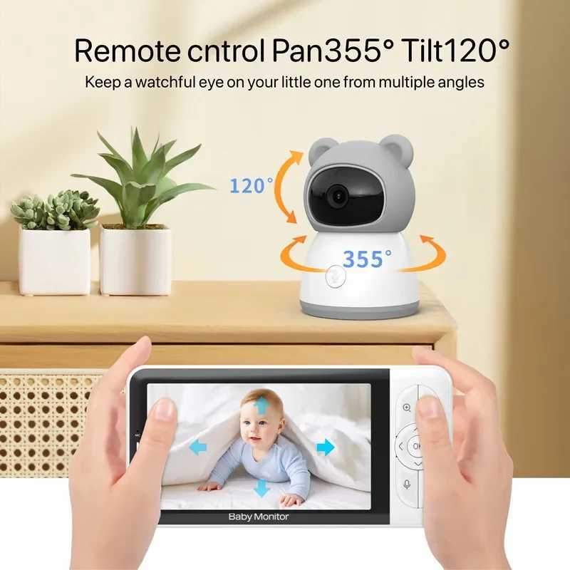 Tuya Smart Wireless Video Baby Monitors 5 1080P Display Temperature Detection APP View Control Baby Nanny 2Way Audio Baby Cam J251121