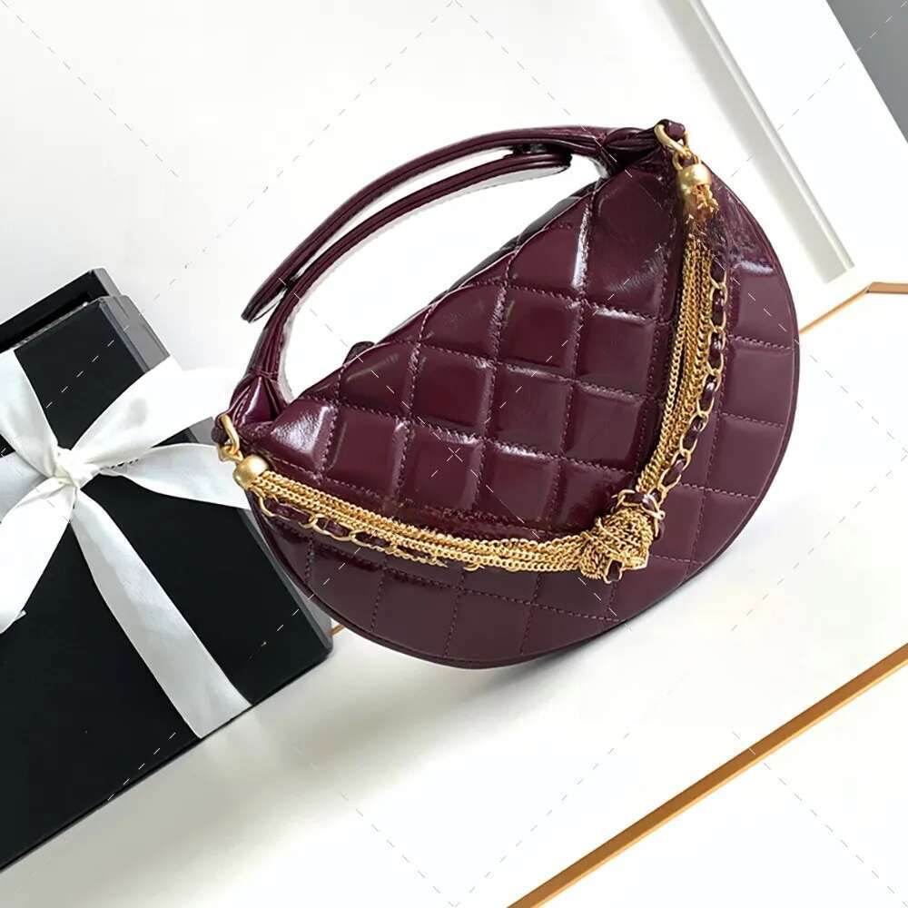 Designer 19cm Handheld Chain Bar Mini Handbag Mirror Quality Evening Dress Bag