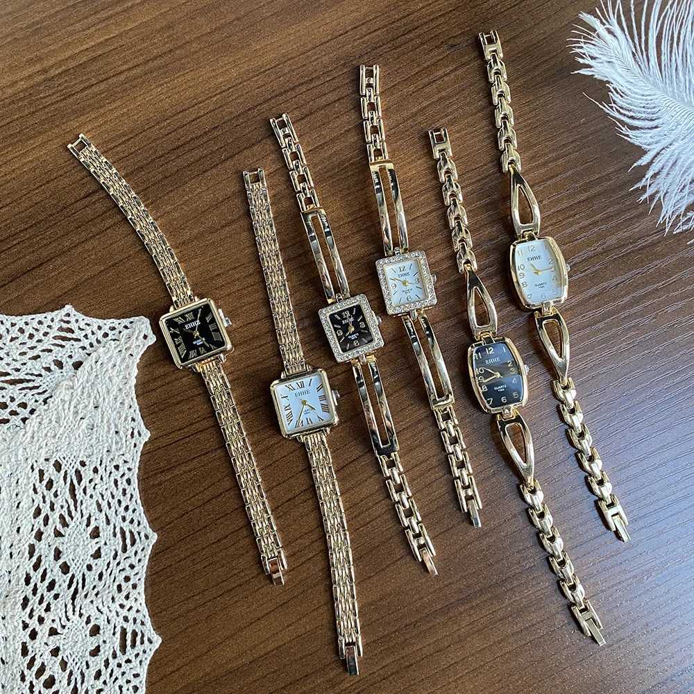 Cute Women Bracelet Mujer Golden Small Dial Quartz Hot Popular Wrist Hour Female Ladies Elegant es MiniXJ251021