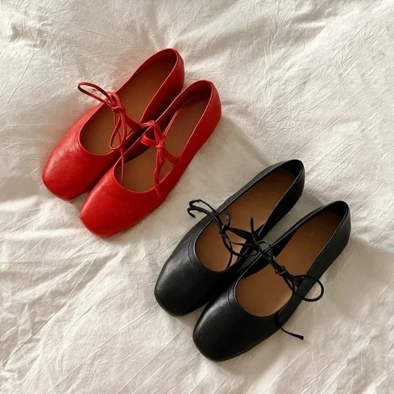 size 3443 women real leather Shoes For casual low heels shoes classic flats shoes spring office lady Footwear 251017