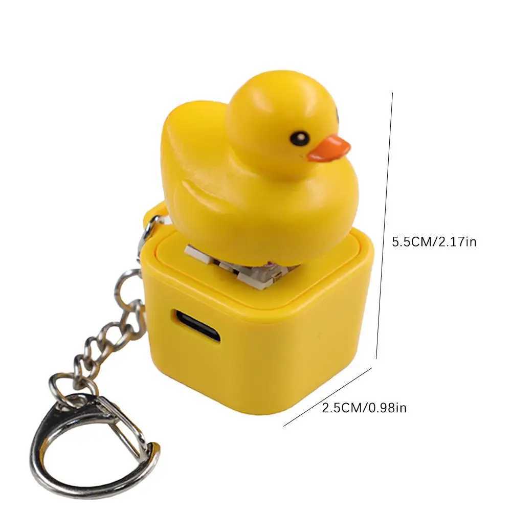 Keycap Style Cute Little Yellow Duck keycaps Keychain Personality Key Cap for Mechanical Keyboard Cherry MX Axis 3D Design J251121