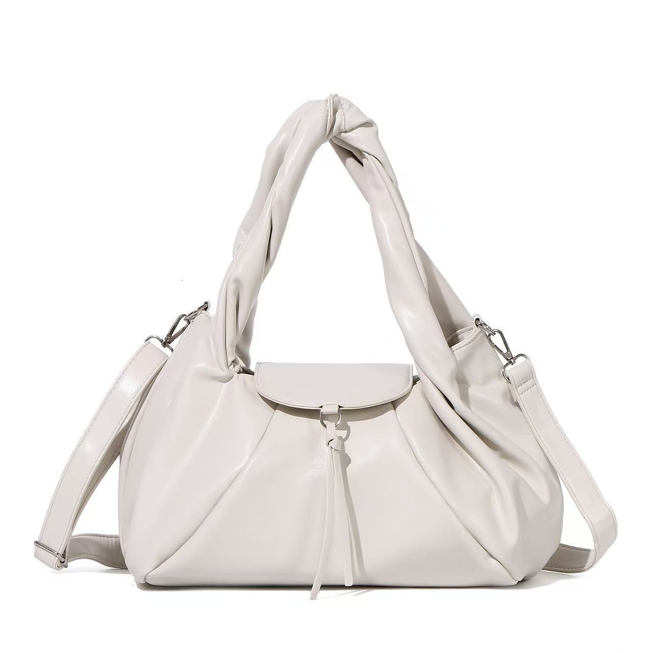 New Casual Designer Bag Pleated Outdoor Fitness Luxury Handbag New Simple Commuting Large Capacity Women's Shoulder Bag