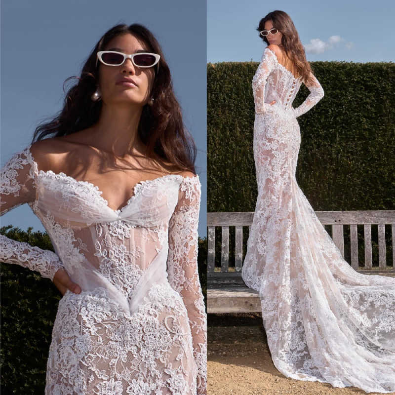 Off Shoulder Wedding Dress 2026 Elegant Appliques A-Line Princess customized Bride Gown Party Vestido De Novia