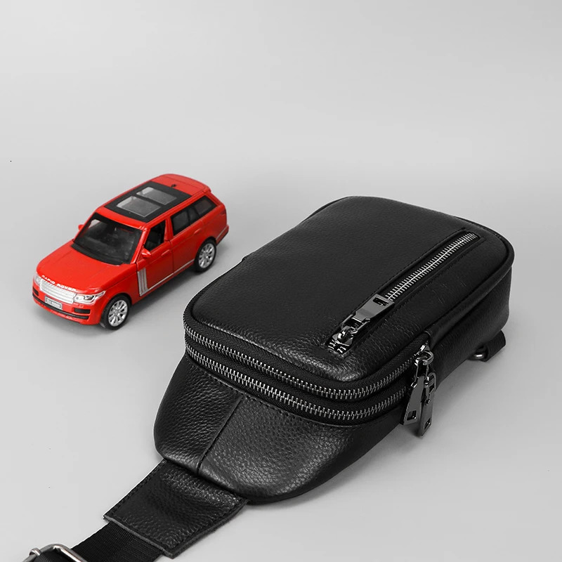 Genuine Leather Small Sling Bag Backpack for Men Travel Outdoor Hunting Hiking Camping Crossbody Shoulder Chest Pack Daypack 251014