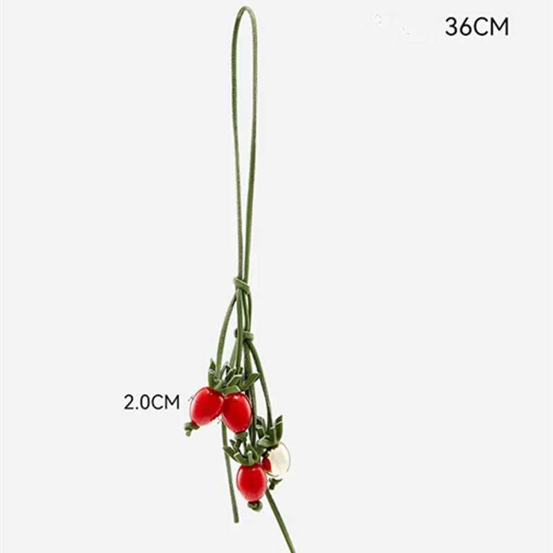 Bag Charm Exquisite Fruit Tomato Strawberry String Pendant Woman Allmatch Cute Backpack Pendant Bag Accessories J251121