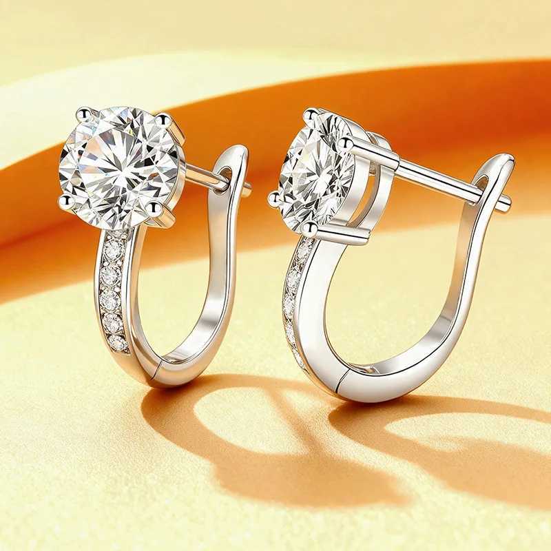 TFGLBU New Tess Past 65mm Moissanite Stud Earrings or Women Shine Wedding 100 925 Sterling Silver Diamond Fine Jewelry Gift J251021