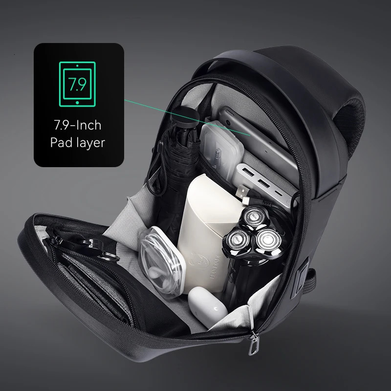 MarkRyden The Ratio Arc Mini Hardshell Waterproof Daily Crossbody Bag USB Port 251014