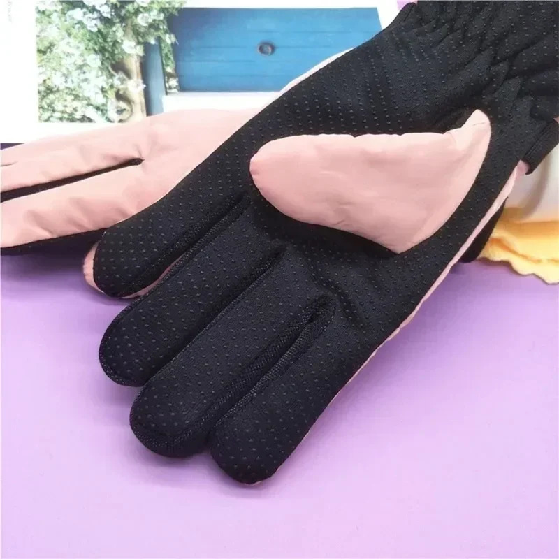 Kids Gloves Waterproof Outdoor Full Finger Thermal Gloves Children Winter Snow Mittens for 313 Years Old Boy Girl i251021