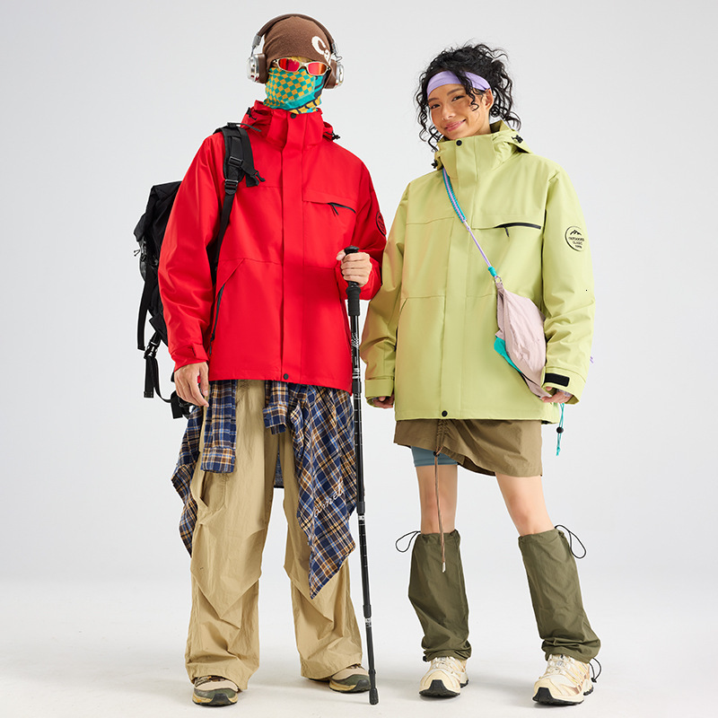 3-in-1 Workwear For Women 2025 New Spring And Autumn Designer Hoodie Jacket Tracksuit Men Polo Veste Coat Windproof Waterproof Outdoor Hiking High-end