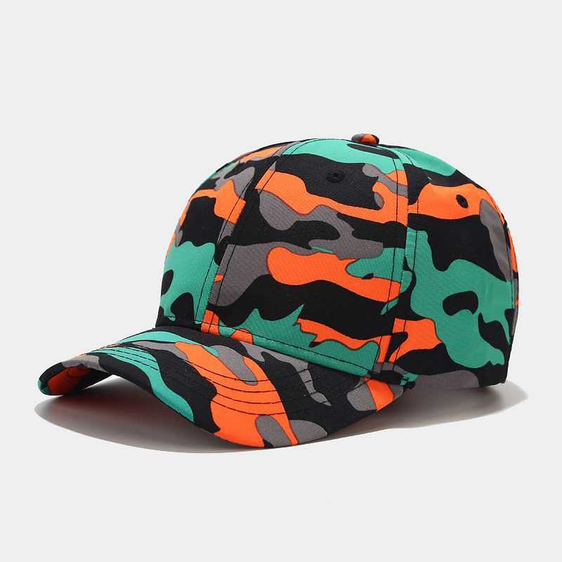 New Camouflage Baseball Cap Womens Street Trend Hip Hop Cap Mens Summer Outdoor Versatile Hat H251020
