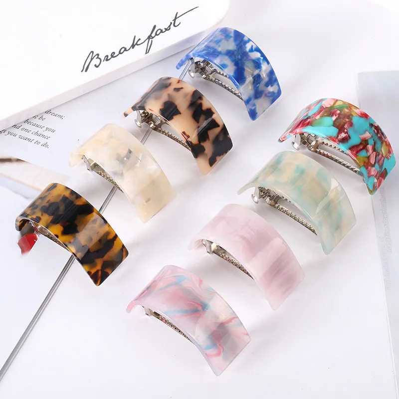 Acetate Spring Clip Hair Claw 6CM Women Elegant High Bun Updo Ponytail Hairpin Fashion Hair AccessoriesW254021