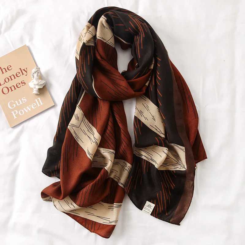 New Design Brand Winter Women Scarf Fashion Plaid Print Cotton Hijabs Scarves For Ladies Shawls and Wraps Pashmina Stoles Muslim W251021
