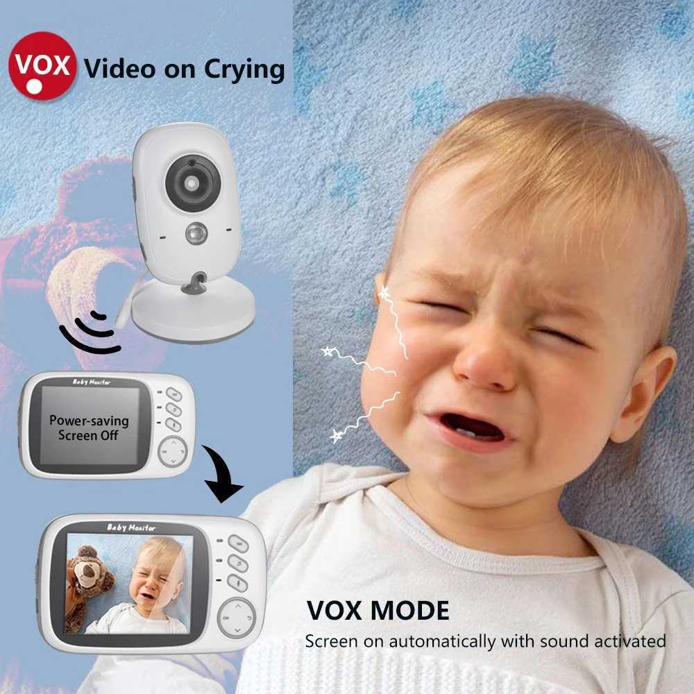 32 Inch LCD Wireless Color Video Baby Monitor VB603 Night Vision Nanny Monitor Lullabies Surveillance Security Baby Camera J251121