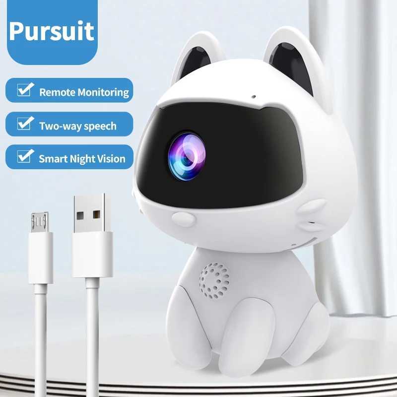WiFi Surveillance Camera Indoor Home Security Baby Monitor V380 HD Smart Cat Wireless Camera Automatic Tracking Twoway Audio J251121