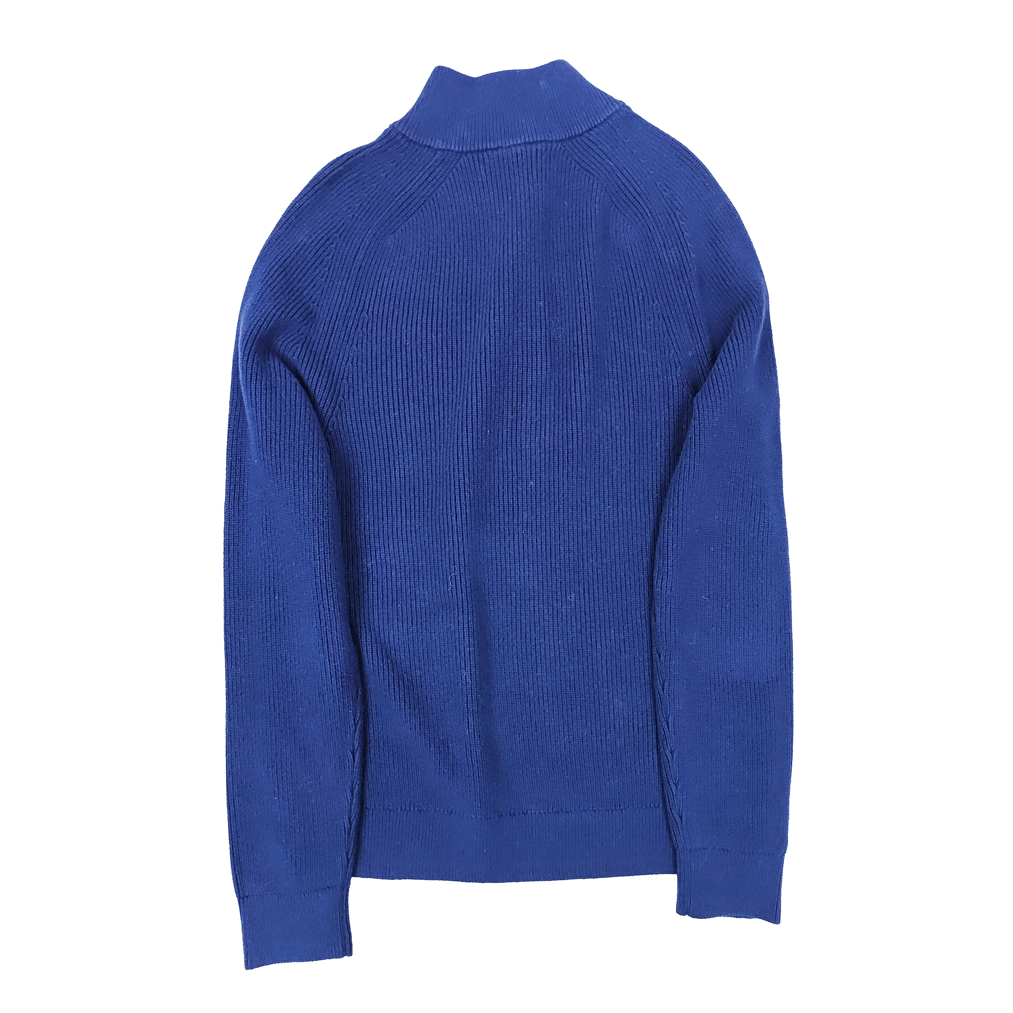 Men's Knitted Sweater, 100% Cotton Top with Zipper Collar, Long Sleeve Half-Zip Pullover, Cozy & Warm Knitwear for Autumn Winter Daily & Casual S