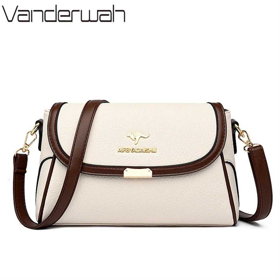 Solid Color High Quality Leather Small Shoulder Bagsfor Women 2024 New Messenger Bags with StrapDesigner Crossbody Bag Sac AMain Z251018