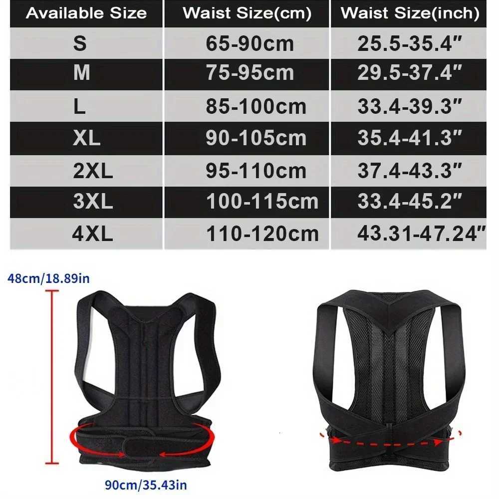 Back Posture Corrector Scoliosis Back Brace Spine Neck Stretcher Trainer Shoulder Support Posture Correction Belt Orthopedic1 D251021