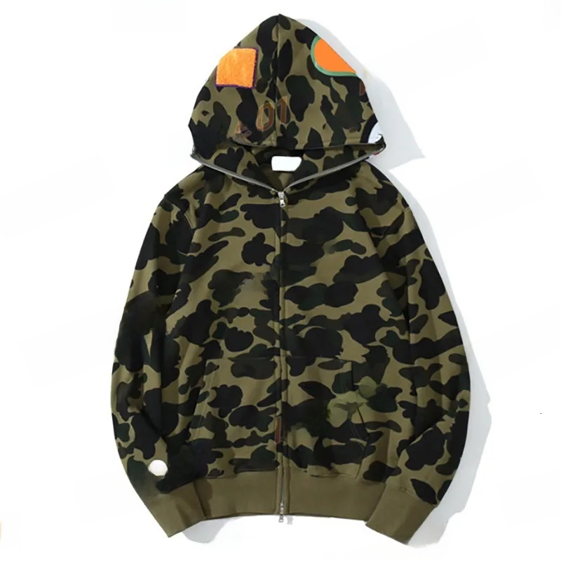 Mens Designer Hoodies Designer Hoodie Jacket Tracksuit Men Polo Veste Coat Jacket Full Zip Up Jackets Men Women Sweetwear Camouflage Pattern Hoodie Sw