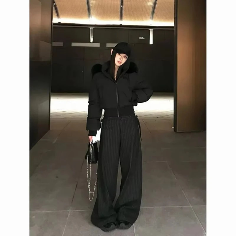 Ladies Down Cottonpadded Jacket 2025 Lapel Fashion Joker Female Winter Coat Temperament High quality Korean Women Outwear 251021