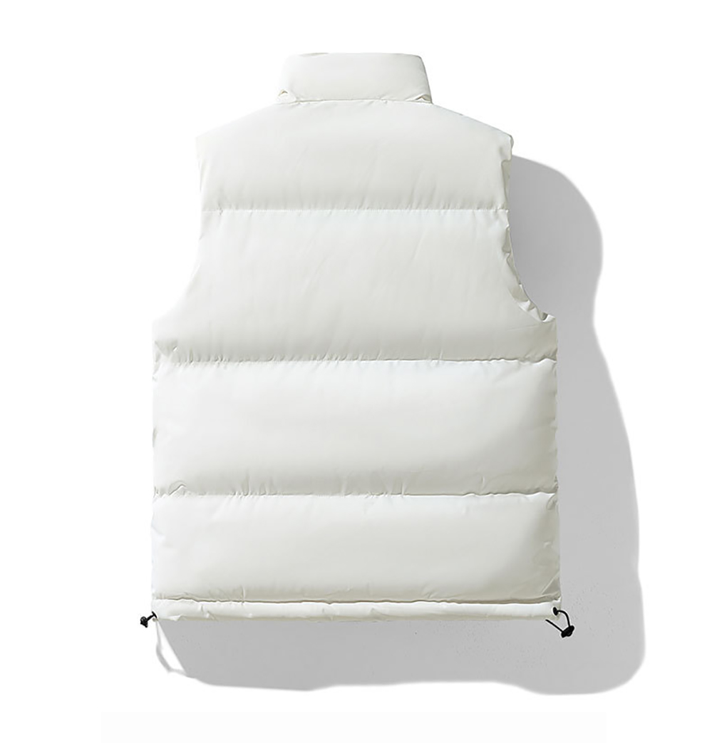 Men's Vests Men Outdoor Adding Cotton To Keep Warm Man Stand Collar Waistcoat Vest Winter Windproof Casual Sleeveless Coat