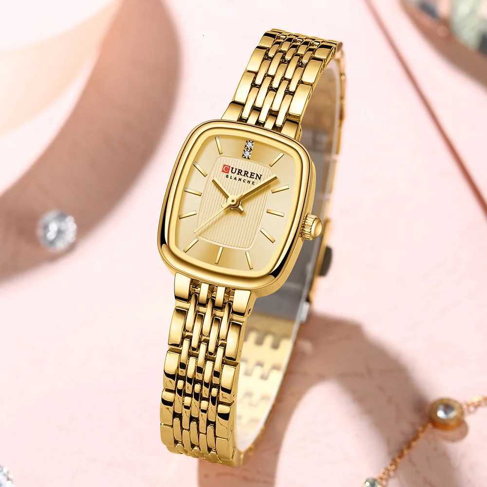 CURREN Fashion Rectangular Ladies es New Quartz Waterproof Stainl Steel Str Wrist for WomenXJ251021