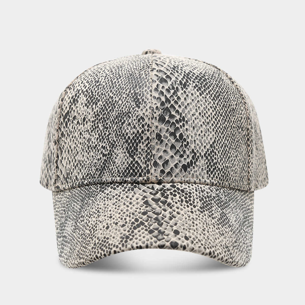 New Snake Pattern Baseball Cap for Men and Women Street Fashion Personality Duckbill Cap Spring and Summer Casual Sun Hat H251020