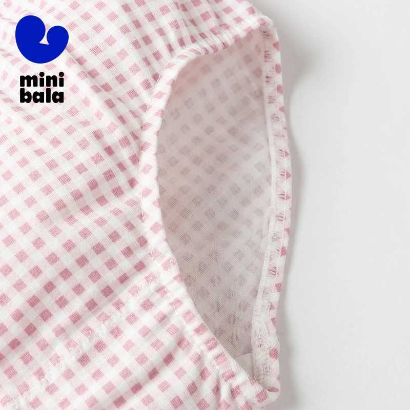 Mini Bala Underwear Girls Underwear Baby 2024 Summer New Pure Cotton Flat Bottom Safety Shorts without Pinching the Buttocks J251021