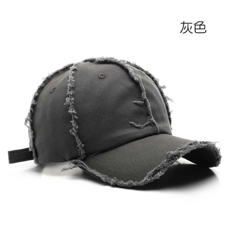 Personalized Mens Solid Color Washed Cotton Baseball Cap Outdoor Sports Womens Sun Protection Visor Cap H251020