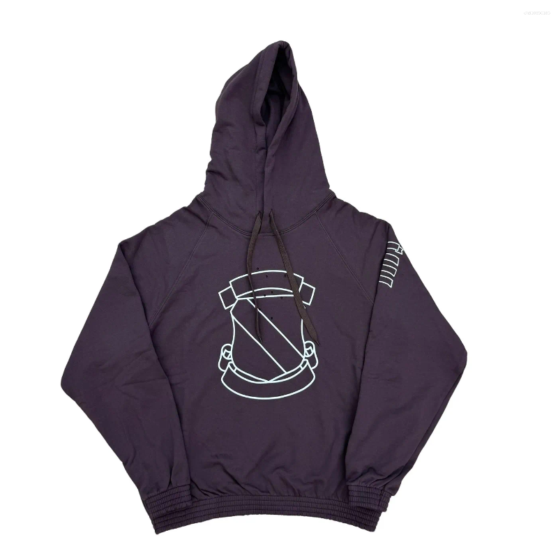 Men's Hoodies 2026 Number Nine Shield Ripped Hoodie Print Hooded WY1416 Shotgun Hoodie N9 Badge Printed Cotton Hooded Sweatshirt Wash To Age For 